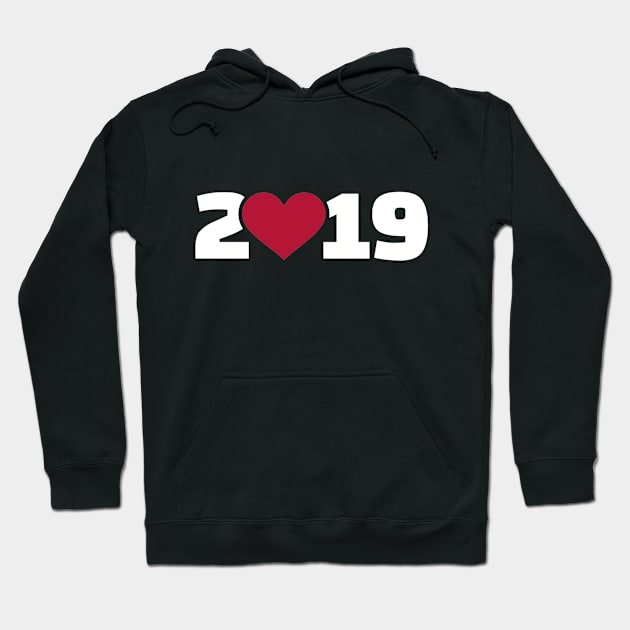 2019 heart Hoodie by Designzz